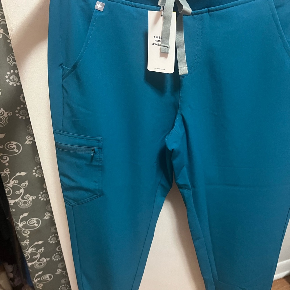 Figs Blue Track Pants